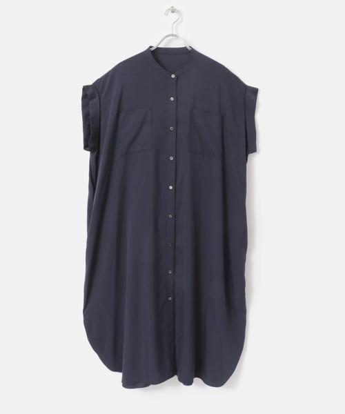 F by ROSSO（エフバイロッソ）の「F by ROSSO　モダールオーバーシャツワンピース（シャツワンピース・レディース・パープル/ネイビー・FREE）」の16枚目の写真