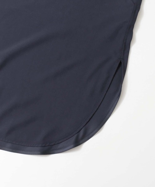 F by ROSSO（エフバイロッソ）の「F by ROSSO　モダールオーバーシャツワンピース（シャツワンピース・レディース・パープル/ネイビー・FREE）」の4枚目の写真