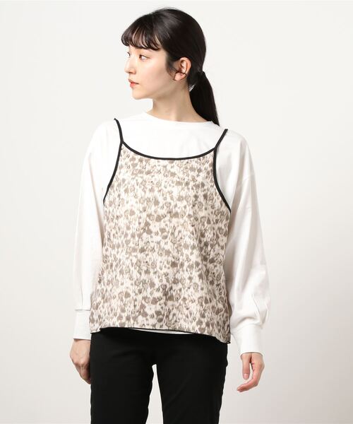 NICOLE white（ニコルホワイト）の「柄キャミソール＆長袖Tシャツセット（アンサンブル・レディース・その他1/その他2・FREE）」の22枚目の写真