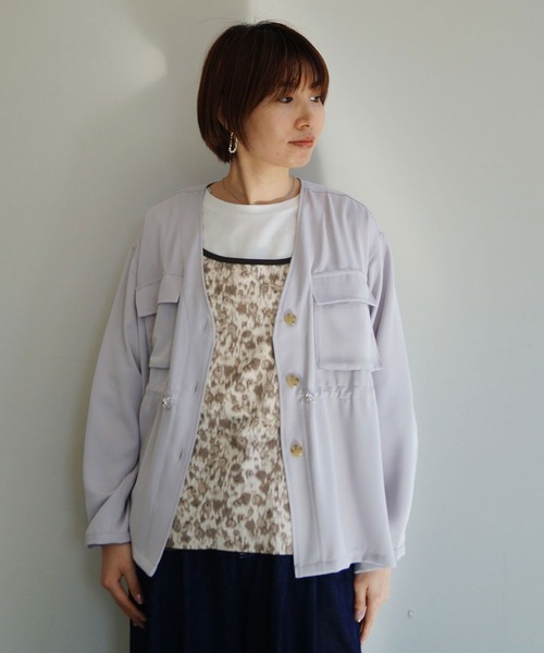 NICOLE white（ニコルホワイト）の「柄キャミソール＆長袖Tシャツセット（アンサンブル・レディース・その他1/その他2・FREE）」の17枚目の写真