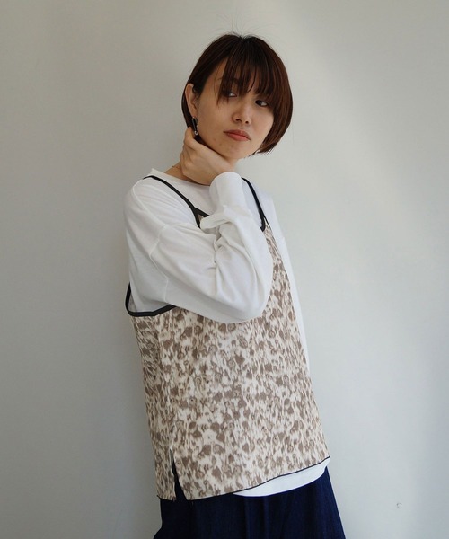 NICOLE white（ニコルホワイト）の「柄キャミソール＆長袖Tシャツセット（アンサンブル・レディース・その他1/その他2・FREE）」の5枚目の写真