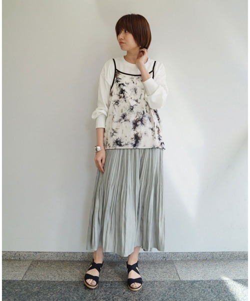 NICOLE white（ニコルホワイト）の「柄キャミソール＆長袖Tシャツセット（アンサンブル・レディース・その他1/その他2・FREE）」の11枚目の写真