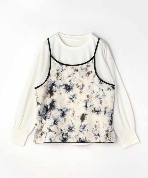 NICOLE white（ニコルホワイト）の「柄キャミソール＆長袖Tシャツセット（アンサンブル・レディース・その他1/その他2・FREE）」の3枚目の写真