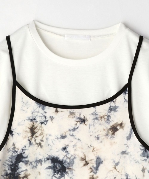 NICOLE white（ニコルホワイト）の「柄キャミソール＆長袖Tシャツセット（アンサンブル・レディース・その他1/その他2・FREE）」の6枚目の写真