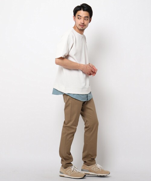 THE SHOP TK （ザ ショップ ティーケー ）の「◆ワッフルフェイクレイヤードプルオーバー（Tシャツ/カットソー・メンズ・ライトブルー/ブラック/アイボリー/ネイビー・02/03/04/01/05）」の7枚目の写真