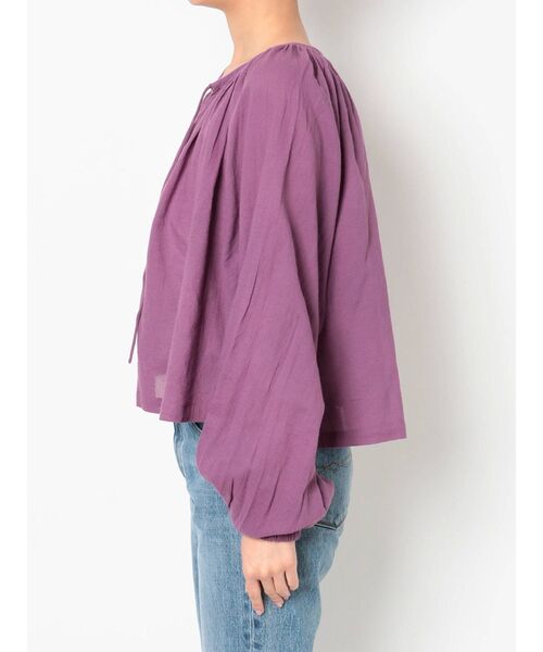 Ungrid（アングリッド）の「コットンボリュームショートブラウス（シャツ/ブラウス・レディース・パープル/オフホワイト/オレンジ・FREE）」の22枚目の写真