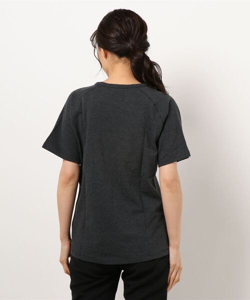 go slow caravan（ゴースローキャラバン）の「鹿の子ジャングル文字プリント ラグランTEE W（Tシャツ/カットソー・レディース・チャコールグレー/オートミール・FREE）」の10枚目の写真