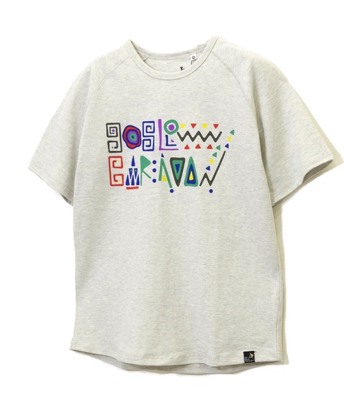 go slow caravan（ゴースローキャラバン）の「鹿の子ジャングル文字プリント ラグランTEE W（Tシャツ/カットソー・レディース・チャコールグレー/オートミール・FREE）」の9枚目の写真