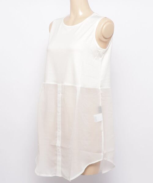 DRWCYS(ドロシーズ)の「シアードッキングタンク(タンクトップ・レディース・ベージュ/ホワイト・FREE)」の8枚目の写真