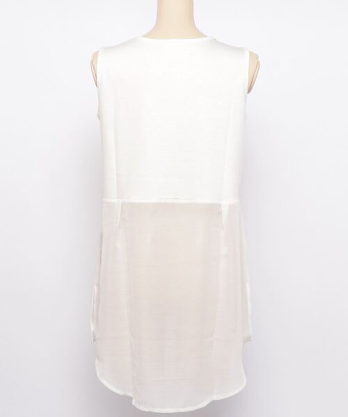 DRWCYS(ドロシーズ)の「シアードッキングタンク(タンクトップ・レディース・ベージュ/ホワイト・FREE)」の9枚目の写真