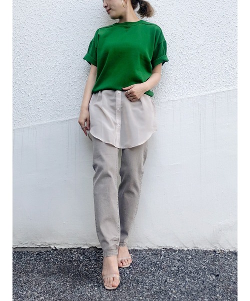 DRWCYS(ドロシーズ)の「シアードッキングタンク(タンクトップ・レディース・ベージュ/ホワイト・FREE)」の6枚目の写真