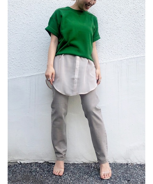 DRWCYS(ドロシーズ)の「シアードッキングタンク(タンクトップ・レディース・ベージュ/ホワイト・FREE)」の7枚目の写真