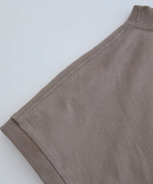 vis-`a-vis（ビサビ）の「【WEB限定】【USAコットン】フレンチスリーブクルーネックプルオーバー（Tシャツ/カットソー・レディース・スミクロ/ブラウン/ベージュ/ホワイト/ピンク/オリーブ・FREE）」の18枚目の写真