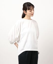 Samansa Mos2 blue | ボリュームスリーブプルオーバー(Tシャツ/カットソー)