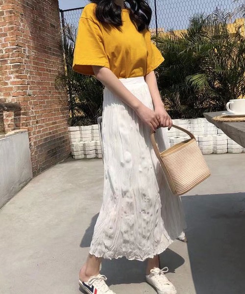 Newlyme(ニューリーミー)の「バックツイストカットトップス(Tシャツ/カットソー・レディース・ホワイト/ブラック・MEDIUM/LARGE)」の10枚目の写真