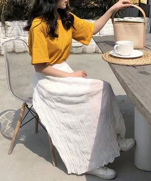 Newlyme(ニューリーミー)の「バックツイストカットトップス(Tシャツ/カットソー・レディース・ホワイト/ブラック・MEDIUM/LARGE)」の11枚目の写真