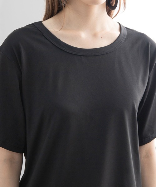 Newlyme(ニューリーミー)の「バックツイストカットトップス(Tシャツ/カットソー・レディース・ホワイト/ブラック・MEDIUM/LARGE)」の16枚目の写真