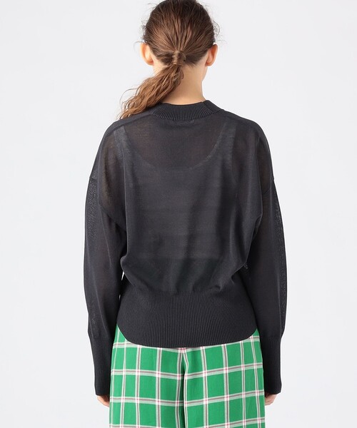 TOMORROWLAND （トゥモローランド）の「ドライレーヨン ジップアップカーディガン（カーディガン/ボレロ・レディース・オレンジ/チャコールグレー/ブルー/ホワイト/ベージュ/イエロー・S）」の10枚目の写真