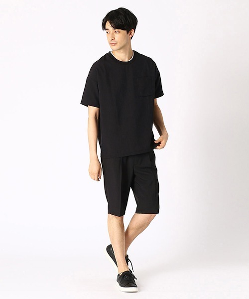 COMME CA ISM（コムサイズム）の「【セットアップ対応】ビッグ Ｔシャツ（Tシャツ/カットソー・メンズ・ブラック/ベージュ/ネイビー/カーキ・MEDIUM/LARGE/X-LARGE）」の8枚目の写真