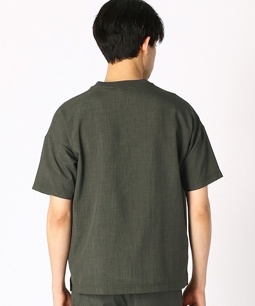 COMME CA ISM（コムサイズム）の「【セットアップ対応】ビッグ Ｔシャツ（Tシャツ/カットソー・メンズ・ブラック/ベージュ/ネイビー/カーキ・MEDIUM/LARGE/X-LARGE）」の14枚目の写真