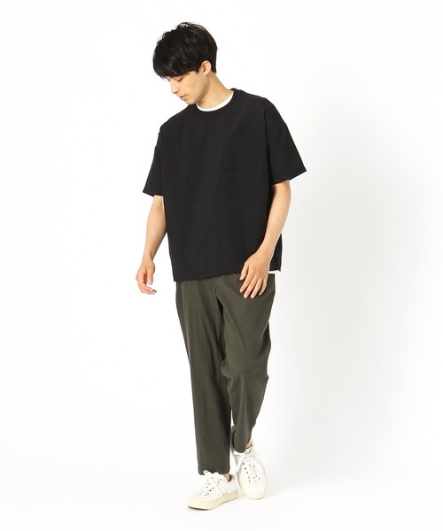 COMME CA ISM（コムサイズム）の「【セットアップ対応】ビッグ Ｔシャツ（Tシャツ/カットソー・メンズ・ブラック/ベージュ/ネイビー/カーキ・MEDIUM/LARGE/X-LARGE）」の20枚目の写真