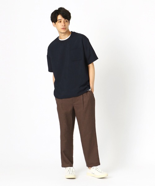 COMME CA ISM（コムサイズム）の「【セットアップ対応】ビッグ Ｔシャツ（Tシャツ/カットソー・メンズ・ブラック/ベージュ/ネイビー/カーキ・MEDIUM/LARGE/X-LARGE）」の19枚目の写真