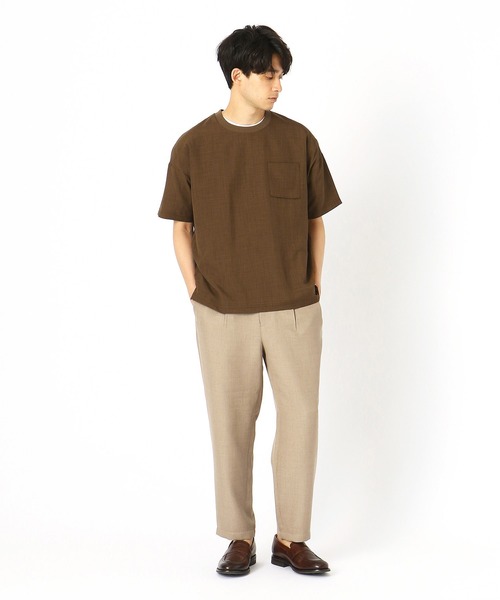 COMME CA ISM（コムサイズム）の「【セットアップ対応】ビッグ Ｔシャツ（Tシャツ/カットソー・メンズ・ブラック/ベージュ/ネイビー/カーキ・MEDIUM/LARGE/X-LARGE）」の18枚目の写真