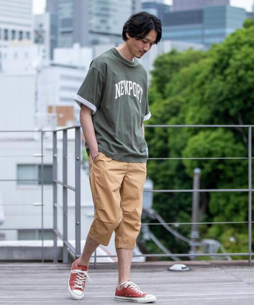 coen（コーエン）の「USAコットンフェイクレイヤードカレッジプリントTシャツ（Tシャツ/カットソー・メンズ・ライム/イエロー/オリーブ/ネイビー・X-LARGE/MEDIUM/SMALL/LARGE）」の21枚目の写真