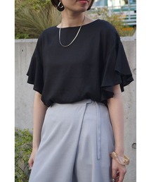 NICOLE white | フレーアスリーブブラウス(シャツ/ブラウス)