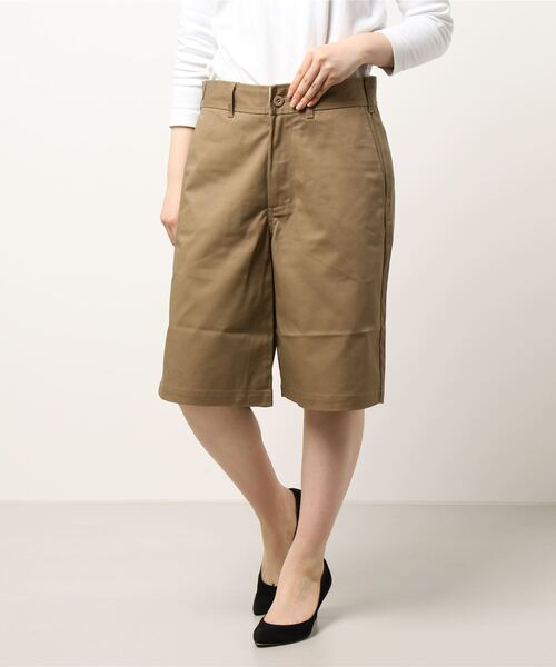 B.I.D.(ビーアイディー)の「《UNIVERSAL OVERALL》 UNIFORM SHORTS(チノパンツ・レディース・ブラック/ベージュ/グリーン/アイボリー・MEDIUM/LARGE/SMALL)」の8枚目の写真