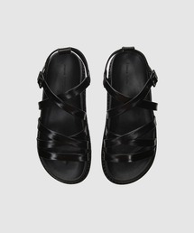 FLAT CRISS-CROSS SANDAL W/ EMBELLISHMENT