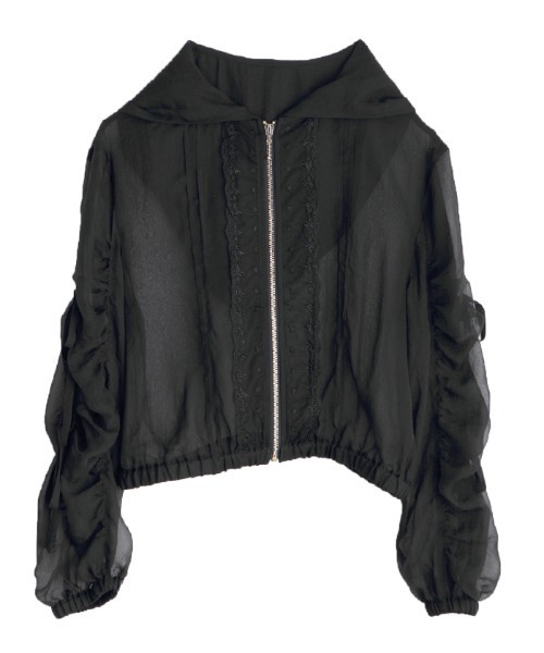 ポエティック シアー×チュールブルゾン シアー×チュールブルゾン