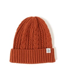 【ユニセックス】ケーブル編み ワッチキャップ