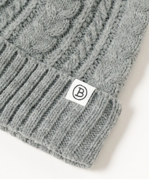 BEAMS HEART（ビームスハート）の「【ユニセックス】ケーブル編み ワッチキャップ（ニットキャップ/ビーニー・メンズ・ブラック/ネイビー/グレー/オレンジ系その他6・ONE SIZE）」の13枚目の写真