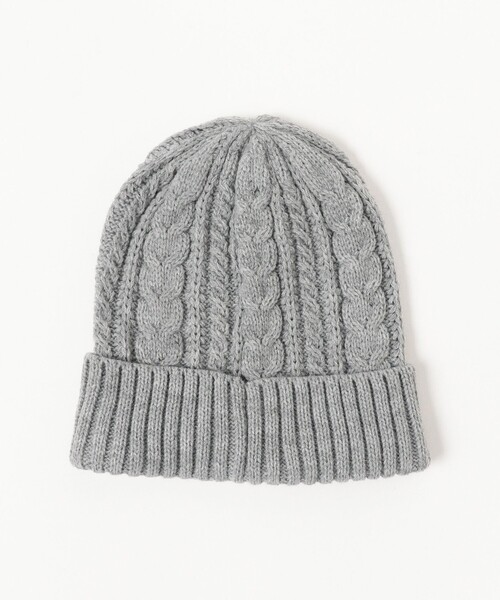 BEAMS HEART（ビームスハート）の「【ユニセックス】ケーブル編み ワッチキャップ（ニットキャップ/ビーニー・メンズ・ブラック/ネイビー/グレー/オレンジ系その他6・ONE SIZE）」の15枚目の写真