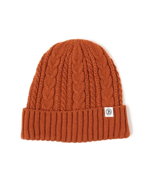 BEAMS HEART（ビームスハート）の「【ユニセックス】ケーブル編み ワッチキャップ（ニットキャップ/ビーニー・メンズ・ブラック/ネイビー/グレー/オレンジ系その他6・ONE SIZE）」の11枚目の写真