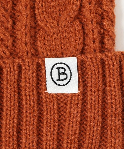 BEAMS HEART（ビームスハート）の「【ユニセックス】ケーブル編み ワッチキャップ（ニットキャップ/ビーニー・メンズ・ブラック/ネイビー/グレー/オレンジ系その他6・ONE SIZE）」の21枚目の写真
