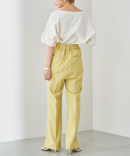 Chico（チコ）の「YALEカレッジロゴプリントTシャツ（Tシャツ/カットソー・レディース・パープル/ネイビー/チャコールグレー/ホワイト・FREE）」の13枚目の写真