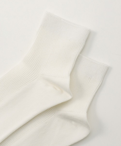 Honeys（ハニーズ）の「ショート丈リブソックス（ソックス/靴下・レディース・ホワイト/ブラック/レッド/ベージュ/イエロー/ブルー/グリーン・FREE）」の20枚目の写真