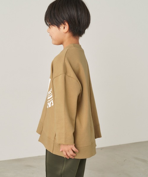 ＆yam（アンドヤム）の「USA裏毛リメイクスウェット（スウェット・キッズ・ブラック/ブルー/ホワイト/ベージュ・120-130cm/140-150cm/130-140cm/110-120cm/150-160cm）」の14枚目の写真