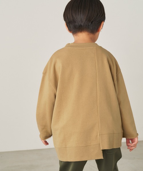 ＆yam（アンドヤム）の「USA裏毛リメイクスウェット（スウェット・キッズ・ブラック/ブルー/ホワイト/ベージュ・120-130cm/140-150cm/130-140cm/110-120cm/150-160cm）」の15枚目の写真