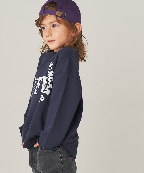 ＆yam（アンドヤム）の「USA裏毛リメイクスウェット（スウェット・キッズ・ブラック/ブルー/ホワイト/ベージュ・120-130cm/140-150cm/130-140cm/110-120cm/150-160cm）」の21枚目の写真