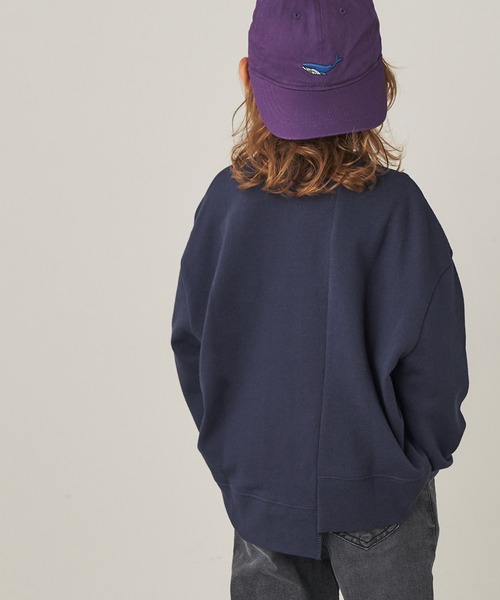 ＆yam（アンドヤム）の「USA裏毛リメイクスウェット（スウェット・キッズ・ブラック/ブルー/ホワイト/ベージュ・120-130cm/140-150cm/130-140cm/110-120cm/150-160cm）」の22枚目の写真