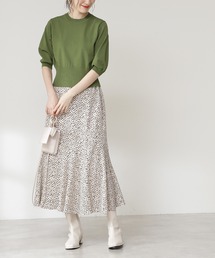 N.（N. Natural Beauty Basic） | 【追加生産】◆プリントペプラムスカート(スカート)