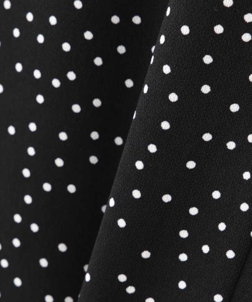 N.（N. Natural Beauty Basic）（エヌエヌナチュラルビューティーベーシック）の「【追加生産】◆プリントペプラムスカート（スカート・レディース・ブラック系その他/レオパード/ドット・MEDIUM）」の16枚目の写真