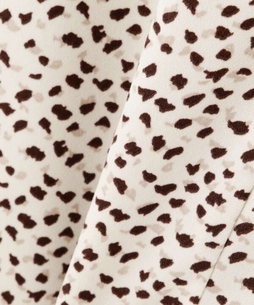 N.（N. Natural Beauty Basic）（エヌエヌナチュラルビューティーベーシック）の「【追加生産】◆プリントペプラムスカート（スカート・レディース・ブラック系その他/レオパード/ドット・MEDIUM）」の18枚目の写真