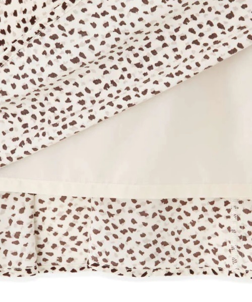 N.（N. Natural Beauty Basic）（エヌエヌナチュラルビューティーベーシック）の「【追加生産】◆プリントペプラムスカート（スカート・レディース・ブラック系その他/レオパード/ドット・MEDIUM）」の21枚目の写真