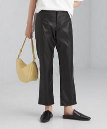 green label relaxing | フェイクレザー フレア パンツ(その他パンツ)