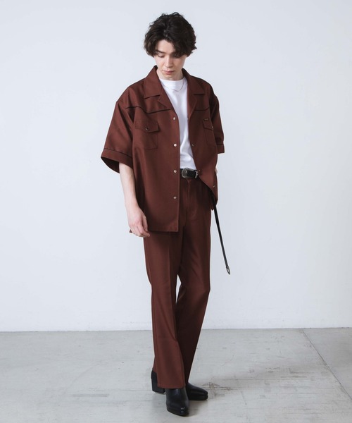 Wrangler（ラングラー）の「∴WEGO/別注Wranglerセミフレアパンツ（スラックス・メンズ・ブラック/ワイン/ダークオレンジ・MEDIUM/LARGE）」の17枚目の写真