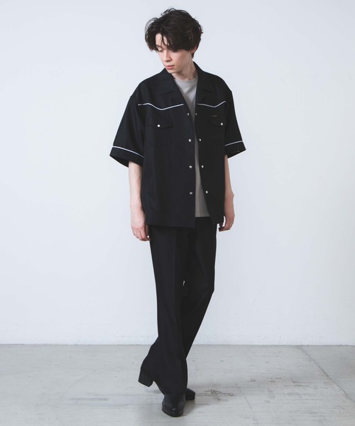 Wrangler（ラングラー）の「∴WEGO/別注Wranglerセミフレアパンツ（スラックス・メンズ・ブラック/ワイン/ダークオレンジ・MEDIUM/LARGE）」の12枚目の写真